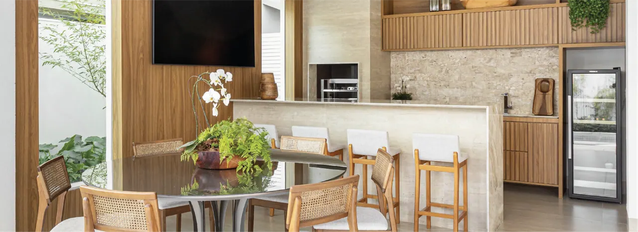 Áreas gourmet — projeto da Casa do Mármore em Campo Grande