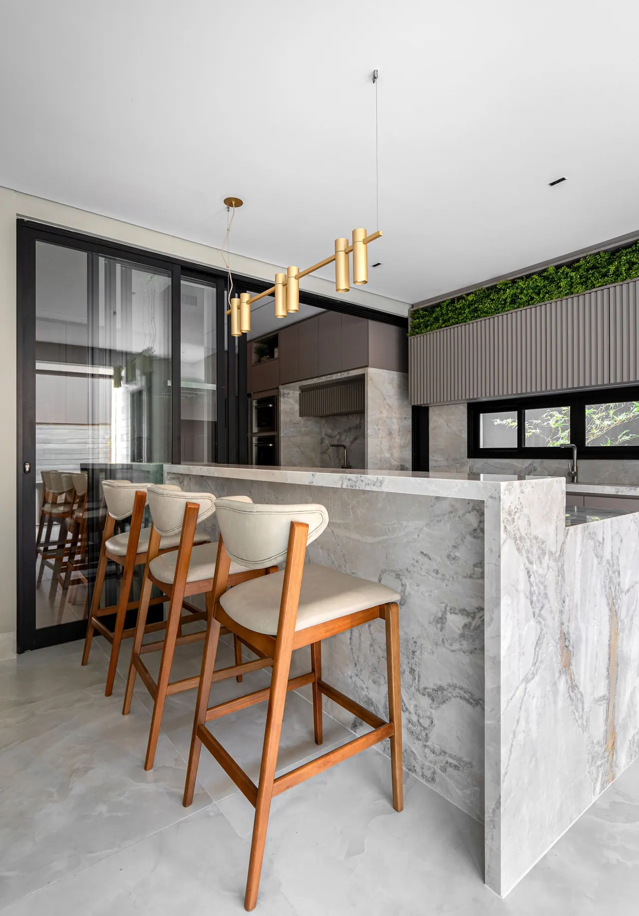 Áreas gourmet — projeto da Casa do Mármore em Campo Grande