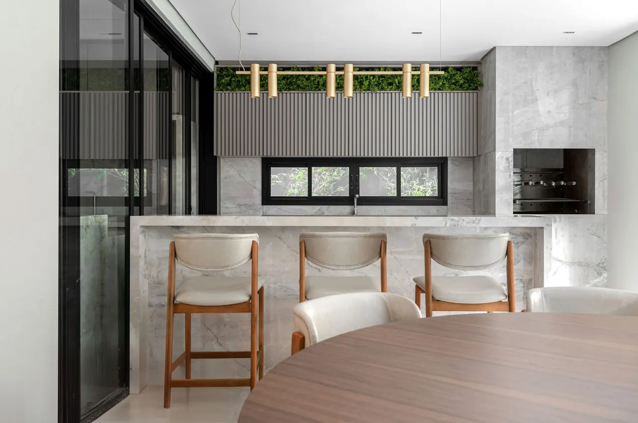 Áreas gourmet — projeto da Casa do Mármore em Campo Grande