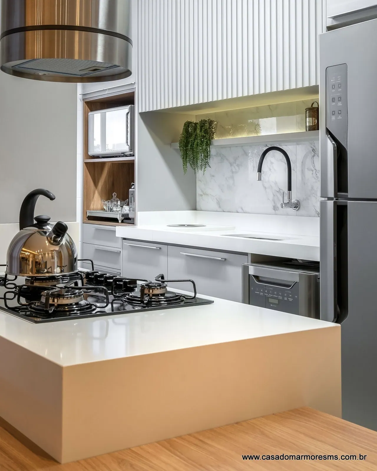 Cozinhas: Quartzo Bianco Absoluto