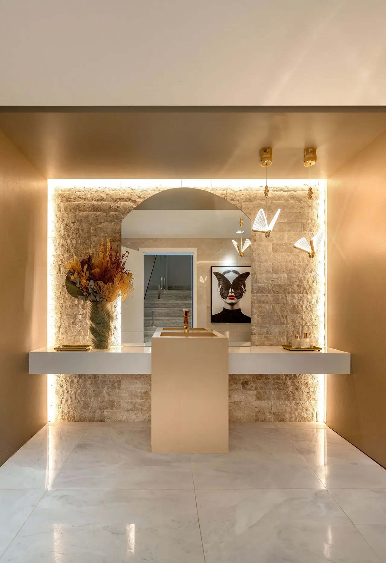 Revestimento Rockface Travertino Nacional — foto 16