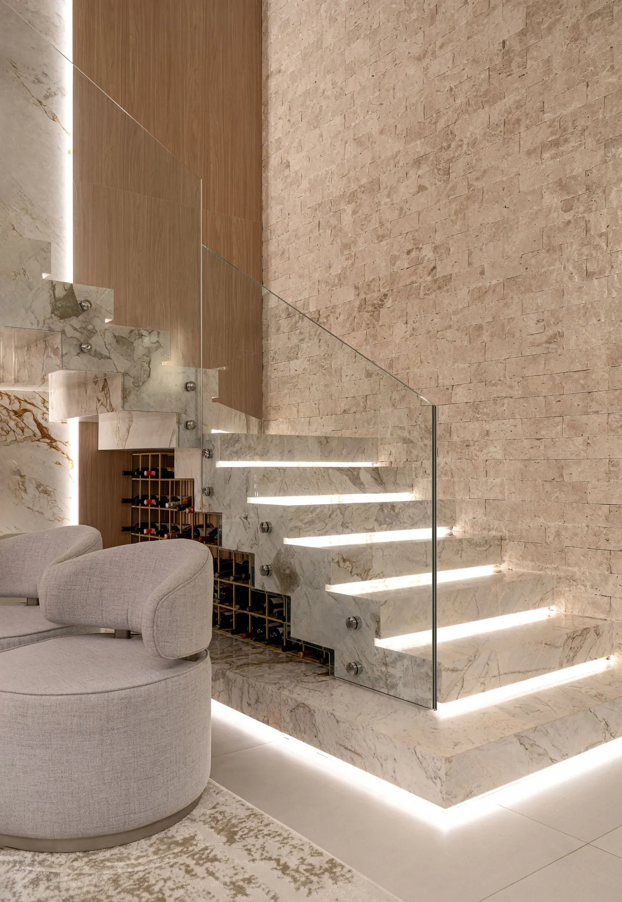 Revestimento Rockface Travertino Nacional — foto 19